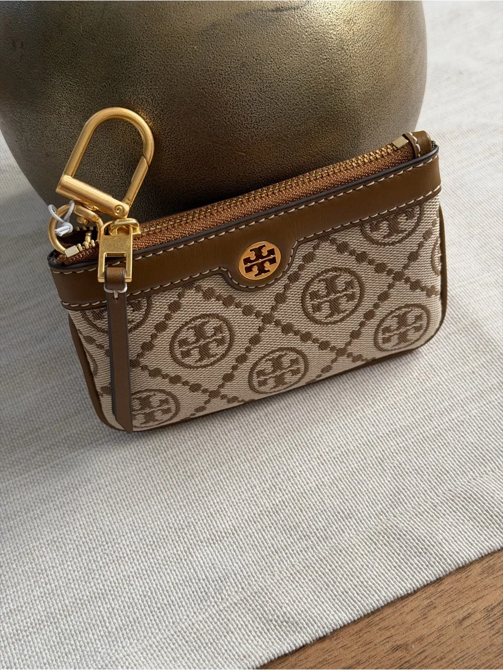New Tory Burch T Monogram Cardholder/ Keychain